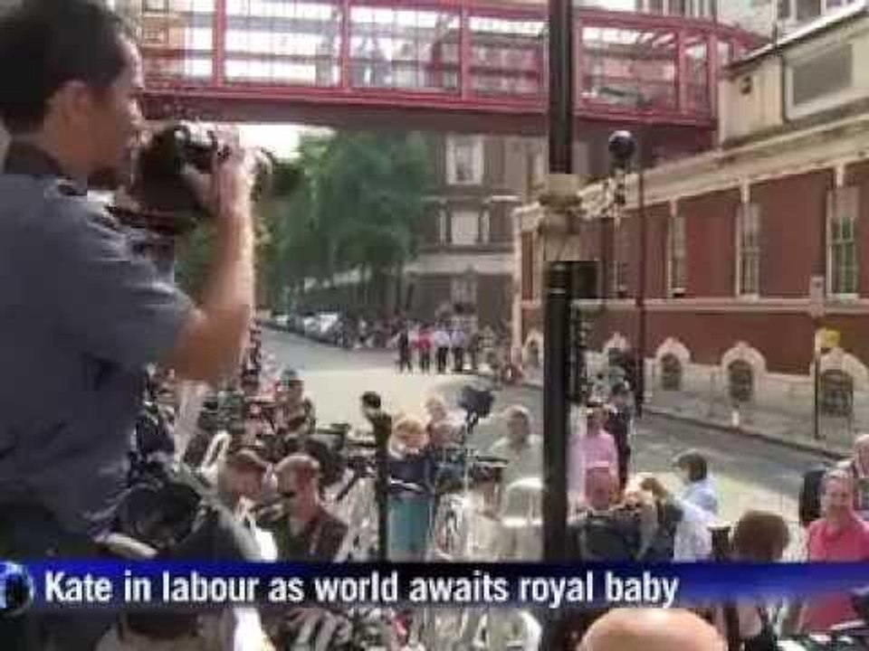 Britain's Kate in labour as world awaits a baby directly in line to inherit the British throne
