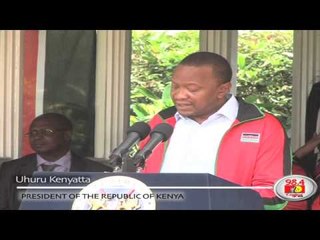 Flag presentation for Kenya team to the World Athletics Championships in Moscow