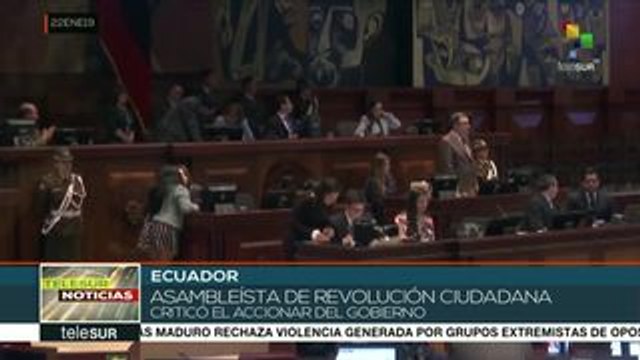 Ecuador: ministra del Interior ofrece a AN detalles sobre feminicidio
