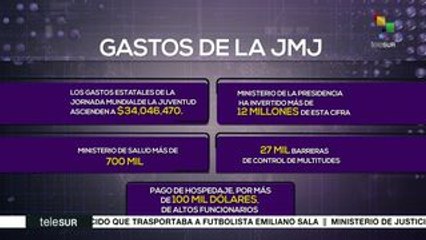 Panameños cuestionan altos gastos para Jornada Mundial de la Juventud