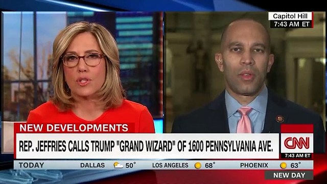 New York Congressman Hakeem Jeffries Defends Comparison Of Trump To KKK Leader