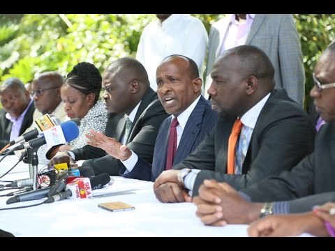 Jubilee says Raila rallying supporters to reject obvious 2017 defeat