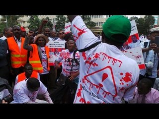 Streets turn red as Civil Society protest murder of lawyer, 2 others