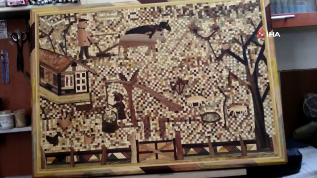 Marangozun 16 Çeşit Ağaçtan Yaptığı Dekoratif Ürünler Büyük İlgi Görüyor