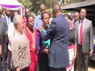 H.E. Uhuru condoles with Hellen Nkaissery