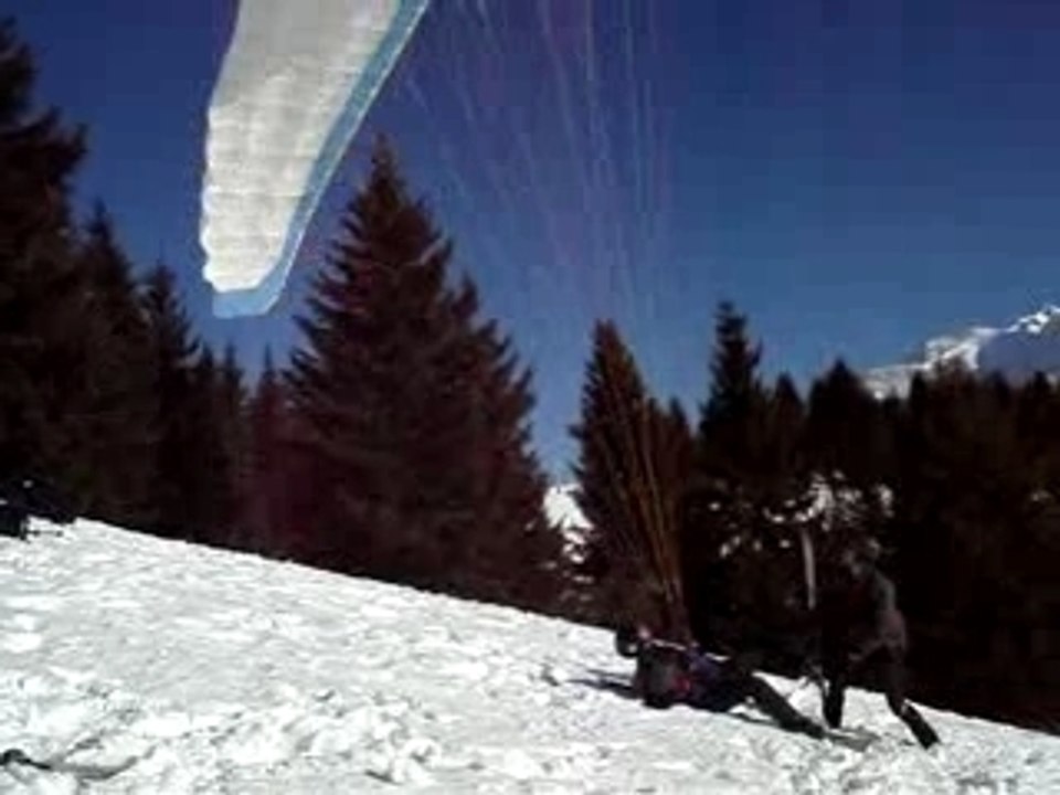 Vol à Ski à Megève