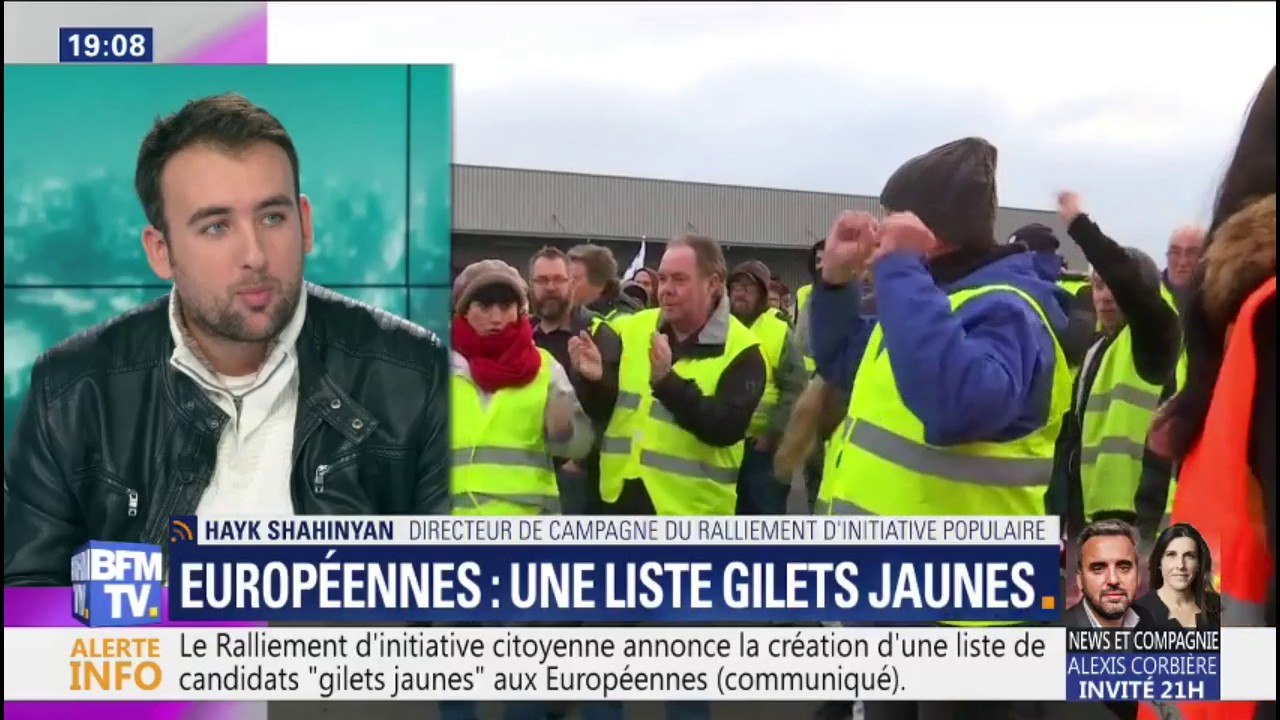 Hayk Shahinyan (liste Gilets Jaunes aux Européennes): "Nous voulons montrer que nous avons la capacité de porter nos idées seuls"