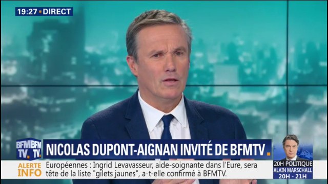 Nicolas Dupont-Aignan: le grand débat n'a de sens que si l'on prend des décisions