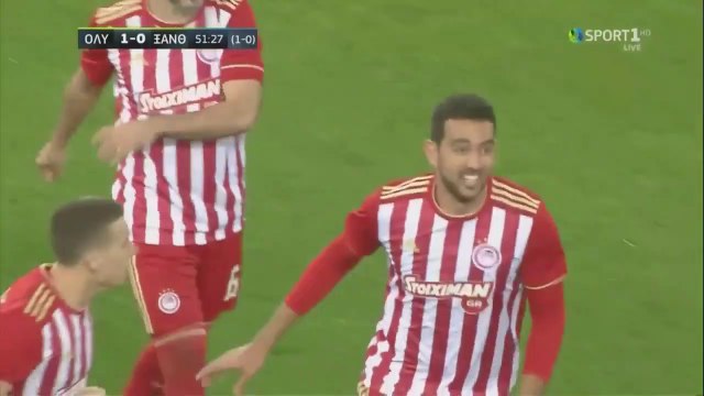 2-0 Ahmed Hassan Goal - Olympiakos Piraeus 1-0 Xanthi FC - 23.01.2019 [HD]: