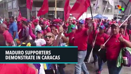 Maduro Supporters Demonstrate in Caracas