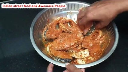 indian street food - fish fry - foods