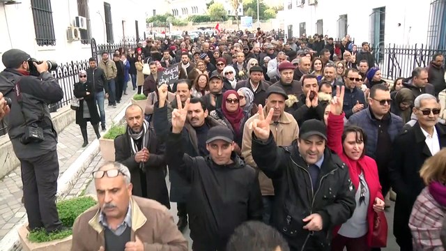 Tunus'ta öğretmenlerden zam ve iyileştirme protestosu - TUNUS