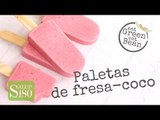 Cómo hacer paletas de hielo saludables de fresa-coco | Eat Green Eat Bean