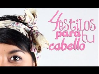 Peinados rápidos y fáciles usando mascadas | ActitudFEM