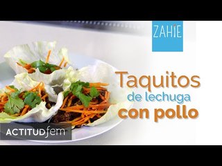 Tacos de lechuga con pollo | ActitudFEM