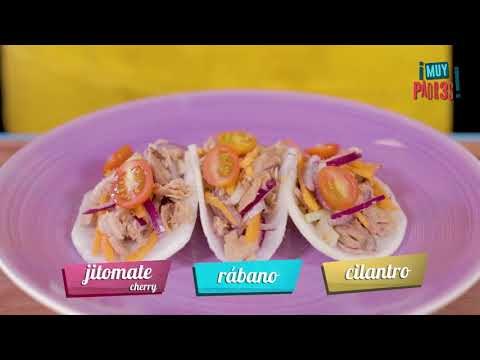 Tacos de jícama y atún | Recetas deliciosas