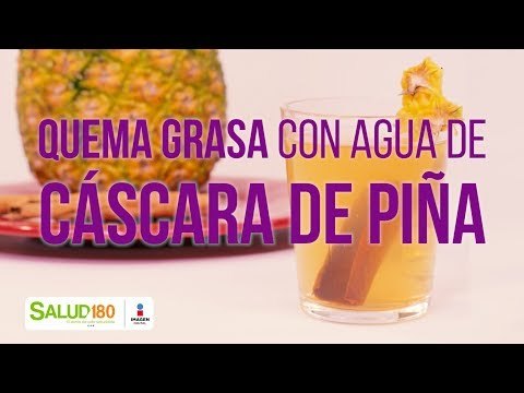 Quema grasa con agua de cascara de piña | Salud180