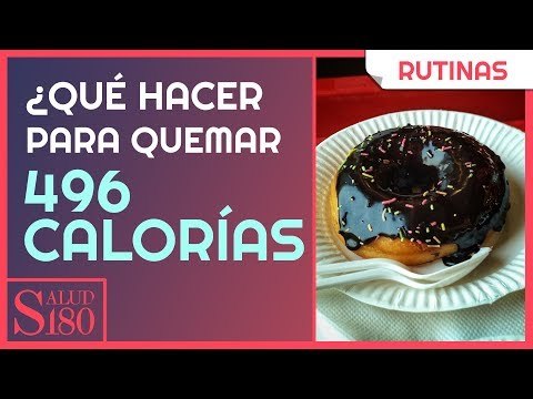 ¿Qué hago para quemar 496 calorías? | Salud180