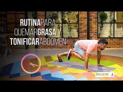 Rutina para tonificar el abdomen y quemar grasas | Salud180