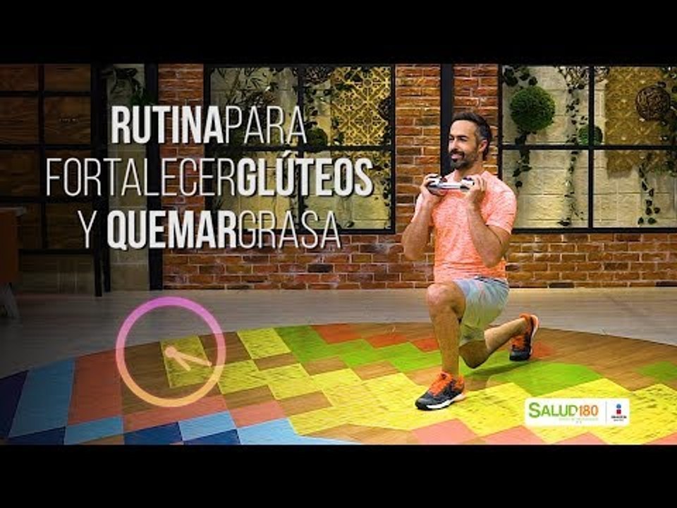Rutina para fortalecer glúteos y quemar grasa | Salud 180