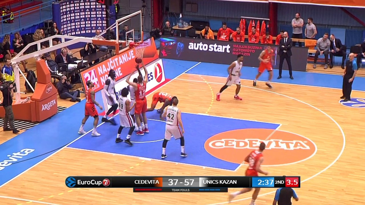 Cedevita Zagreb - UNICS Kazan Highlights | 7DAYS EuroCup, T16 Round 4