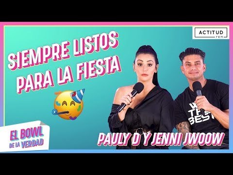El Bowl de la verdad con Pauly D y Jenni Jwoww de Jersey Shore | ActitudFem