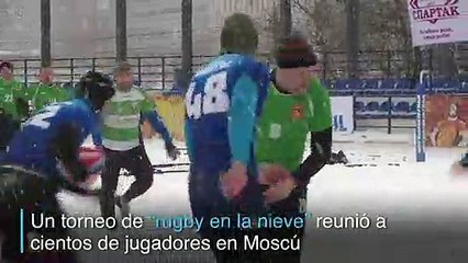 "Rugby en la nieve" gana adeptos en Rusia