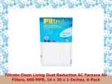Filtrete Clean Living Dust Reduction AC Furnace Air Filters 600 MPR 16 x 30 x 1Inches