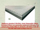 20x20x1 Lifetime Air Filter  Electrostatic Washable Permanent AC Air Furnace Filter
