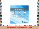 Tier1 Replacement for Amana 16x25x5 Merv 11 MU1625  M11056 Air Filter 2 Pack
