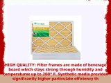 FilterBuy 14x30x1 MERV 11 Pleated AC Furnace Air Filter Pack of 6 Filters 14x30x1  Gold
