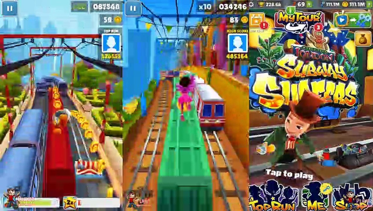 Jake & Carmen & Jamie - Subway Surfers Atlanta 2019 Vs Rio Vs London Gameplay﻿