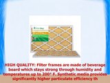 FilterBuy AFB Gold MERV 11 16x20x1 Pleated AC Furnace Air Filter Pack of 2 Filters