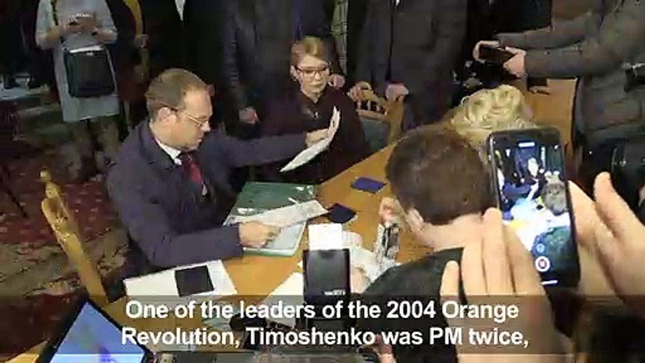 Tymoshenko submits candidacy for Ukrainian presidential election