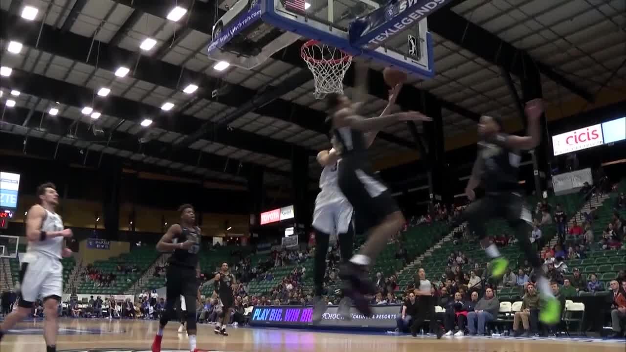 Ray Spalding sends the shot away