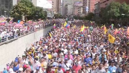 Venezolanos en latinoamérica celebraron autoproclamación de Guaidó