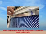24x30x1 Electrostatic Washable Permanent AC Furnace Air Filter  Reusable  Silver Frame