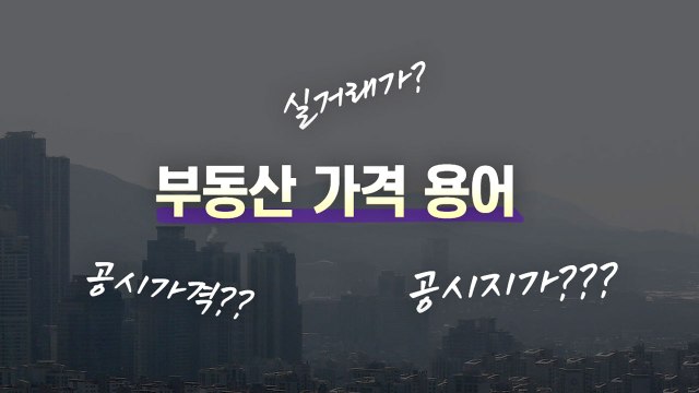 [더뉴스] 실거래가? 공시가격? 공시지가?...부동산 가격 용어 정리! / YTN