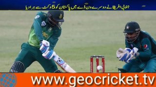South Africa beat Pakistan by 5 wickets in 2nd ODI - Highlights