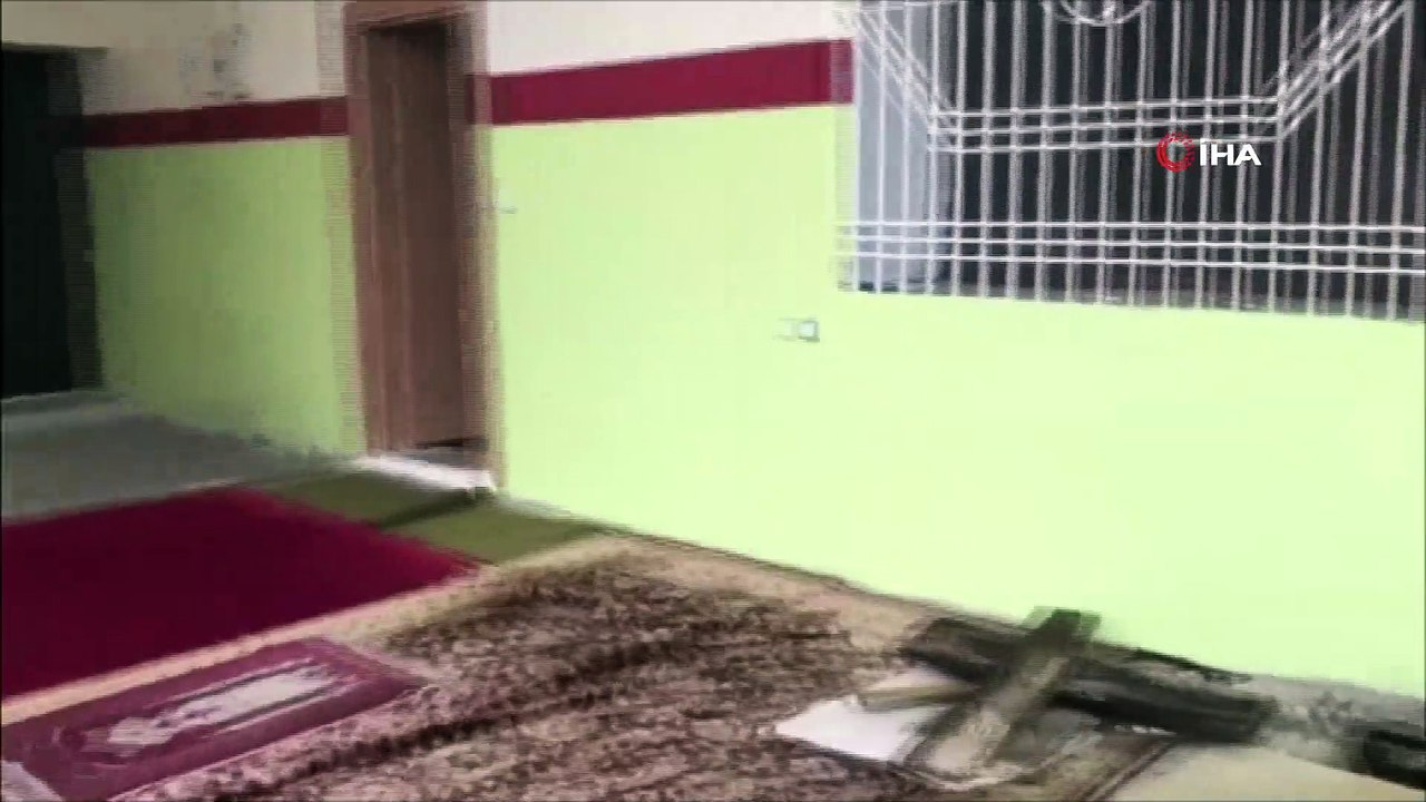 Teröristlerin cami yanında yaptıkları ilk yardım sığınağı imha edildi