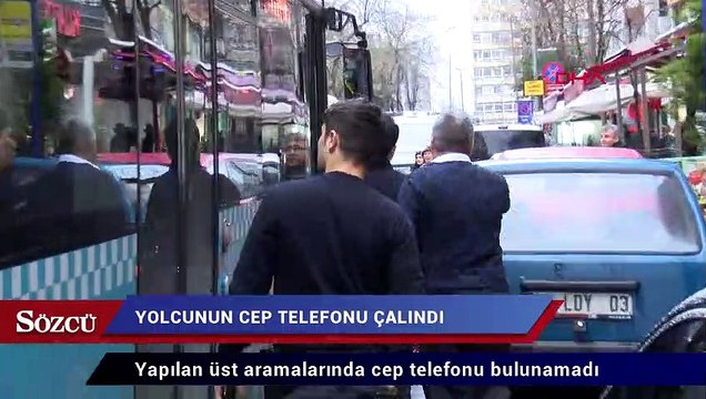 Yolcunun cep telefonu çalındı, şoför kimseyi otobüsten indirmedi