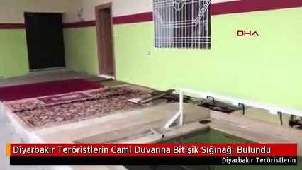 Diyarbakır Teröristlerin Cami Duvarına Bitişik Sığınağı Bulundu