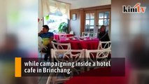 'Hostile' hotel occupants heckle Kit Siang