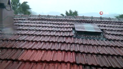 - Dolu yağışı Marmaris’i beyaza bürüdü