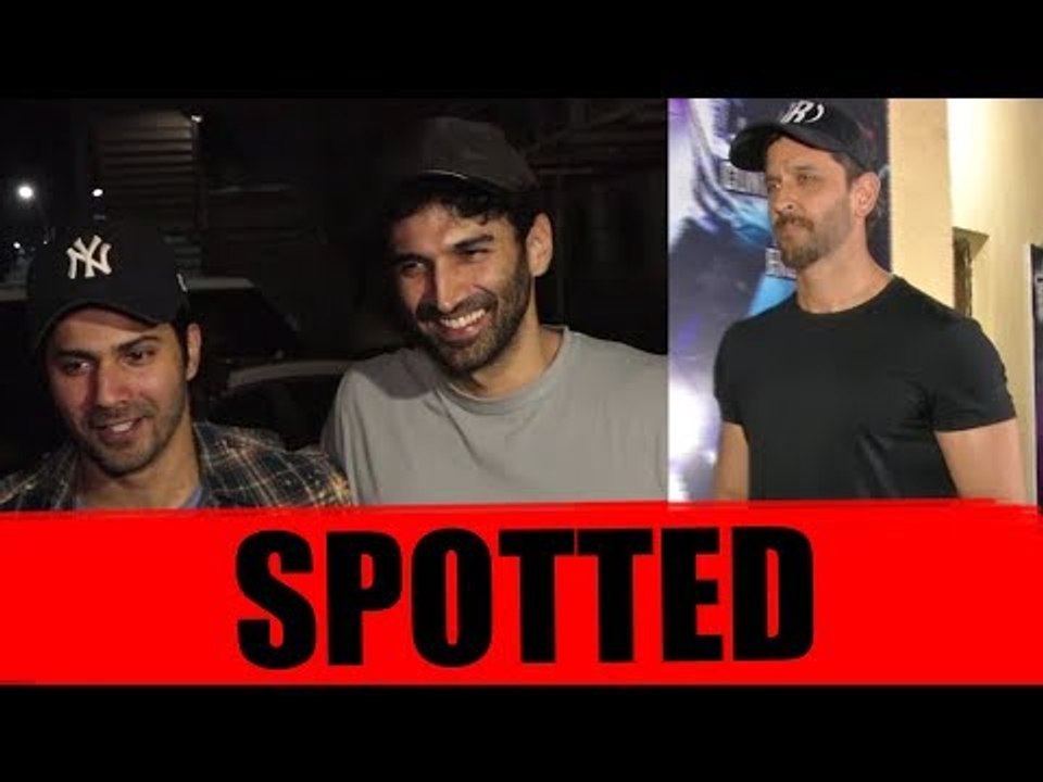 Hrithik Roshan, Varun Dhawan and Aditya Roy Kapur spotted