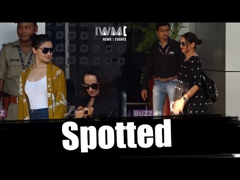 Alia Bhatt and Sonakshi Sinha at the last schedule of Kalank