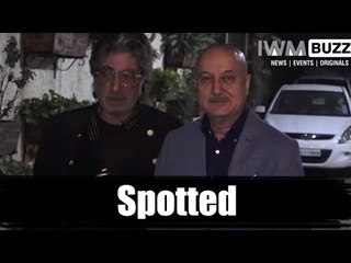 Celebs at the screening of the upcoming movie The Accidental Prime Minister