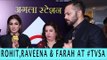 Rohit Shetty, Raveena Tandon and Farah Khan at IWMBuzz TV-Video Summit and Awards