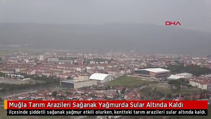 Muğla Tarım Arazileri Sağanak Yağmurda Sular Altında Kaldı