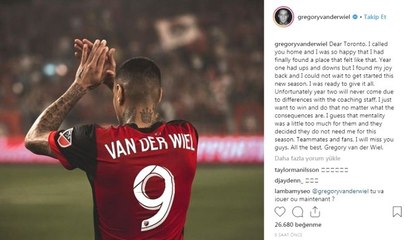 Gregory Van Der Wiel, Toronto'dan Ayrıldı